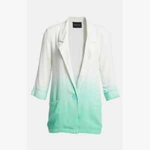 EUC MINKPINK Great White Dip Dye Blazer